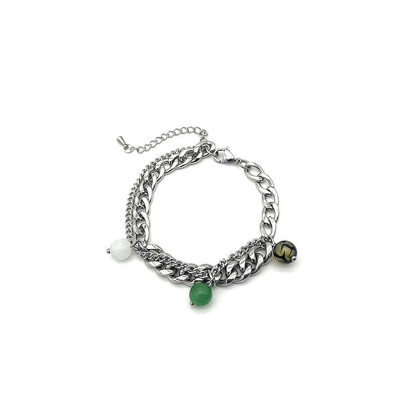 Double Layered Fashion Stitching Wear Bracelet