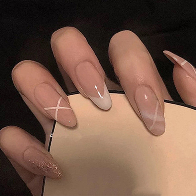 Women's French Nude Nail Wear Set